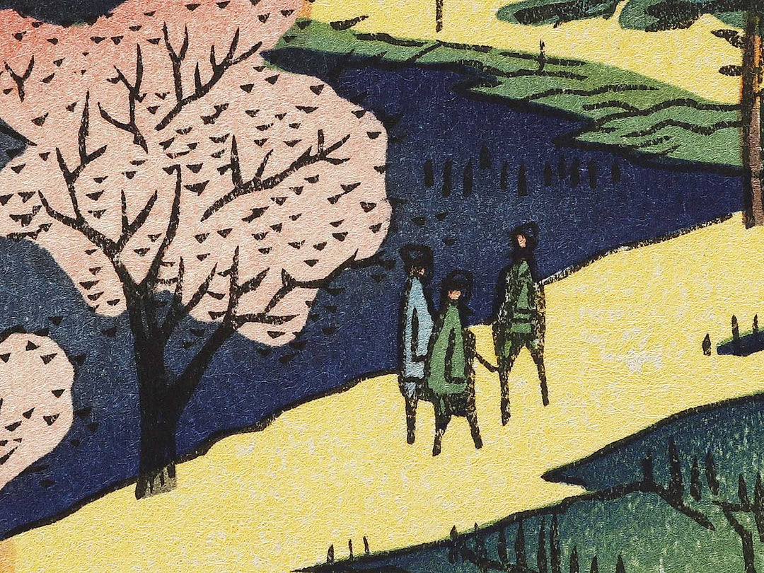 Azuma Shrine and the Entwined Camphor from the series One Hundred Famous Views of Edo by Utagawa Hiroshige, (Large print size) / BJ337-092