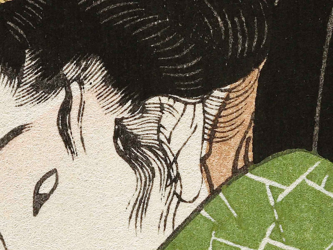 Sanbashi no akiduki  from the series Eight Views of Figures Inside and Outside by Utagawa Hiroshige, (Large print size) / BJ326-256