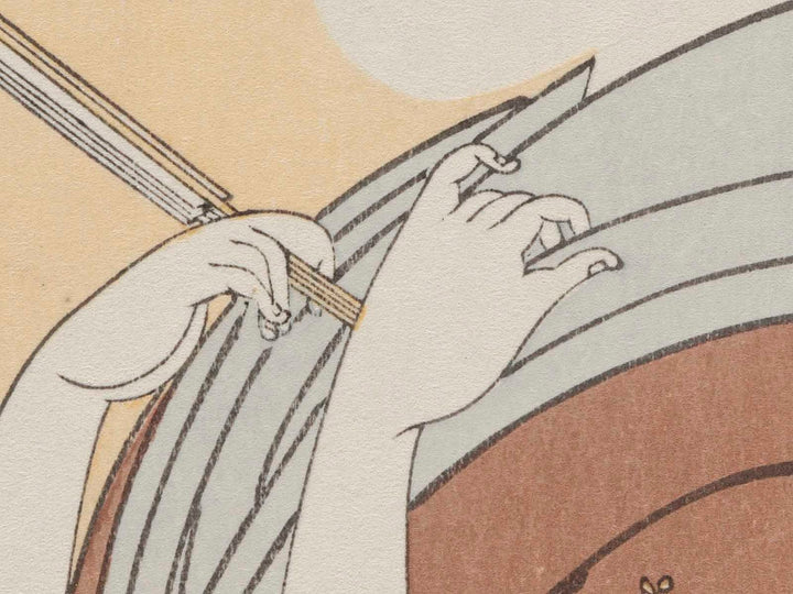 Hour of the Monkey (around 4pm) from the series Daughter Sundial by Kitagawa Utamaro, (Medium print size) / BJ226-688