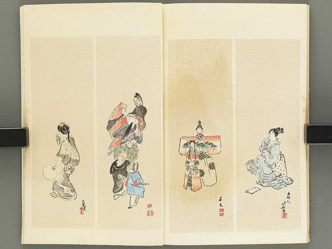 Shotaika jinbutsu gafu by Fukui Gessai, Maruyama Okyo, Matsumura Goshun, Kano Tanyu,  etc... / BJ353-850