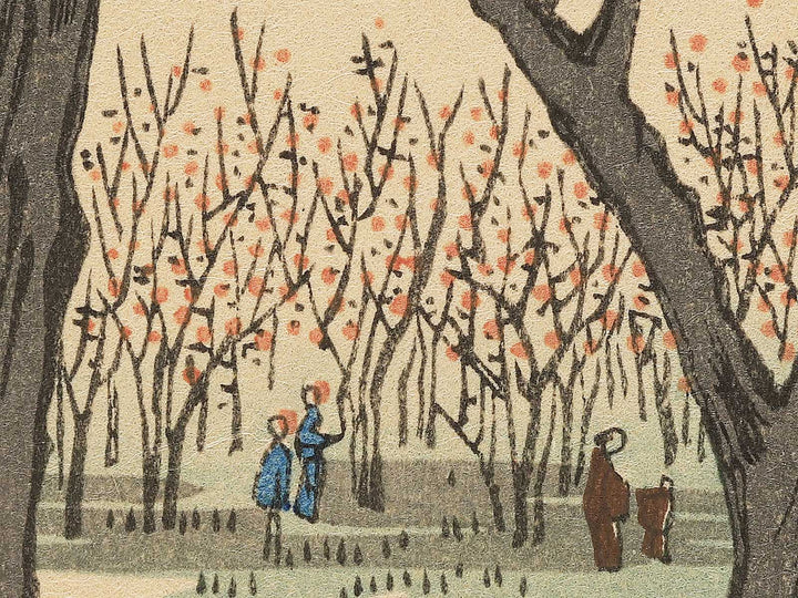 Plum Garden, Kamata from the series One Hundred Famous Views of Edo by Utagawa Hiroshige, (Large print size) / BJ339-976