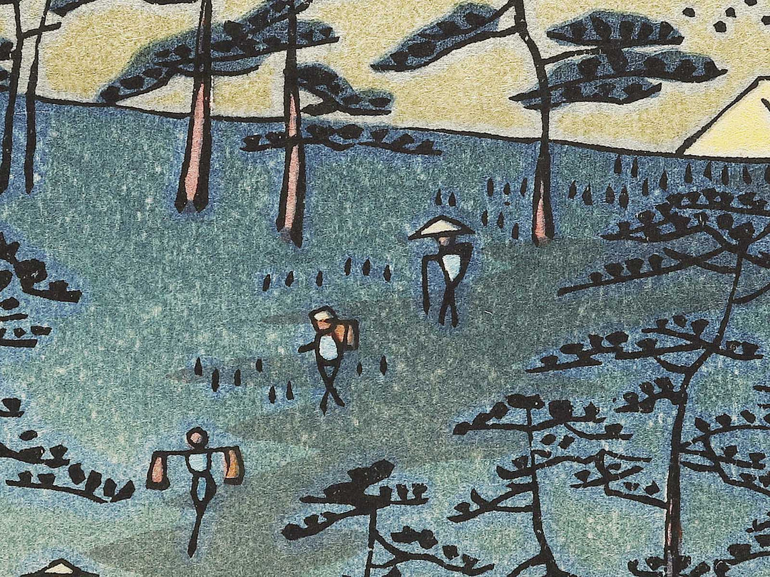 Takashi Beach from the series Famous Views of the Sixty-odd Provinces by Utagawa Hiroshige, (Large print size) / BJ334-418