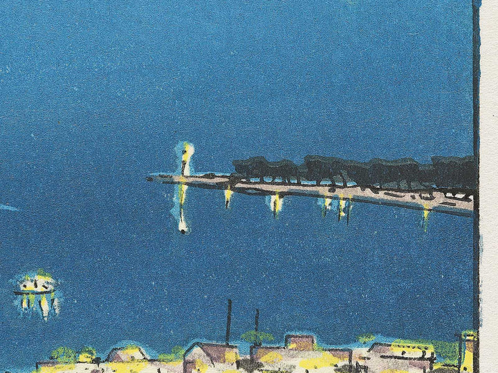 NIhondaira no Fuji yakei by Okada Koichi, (Large print size) / BJ348-089