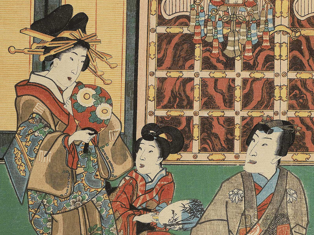 Genjikimi kagetsu asobi by Utagawa Kunisada(Toyokuni III) / BJ348-110