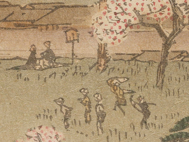 Gotenyama no hana zakari sononi from the series Ehon edo miyage by Utagawa Hiroshige, (Large print size) / BJ332-297