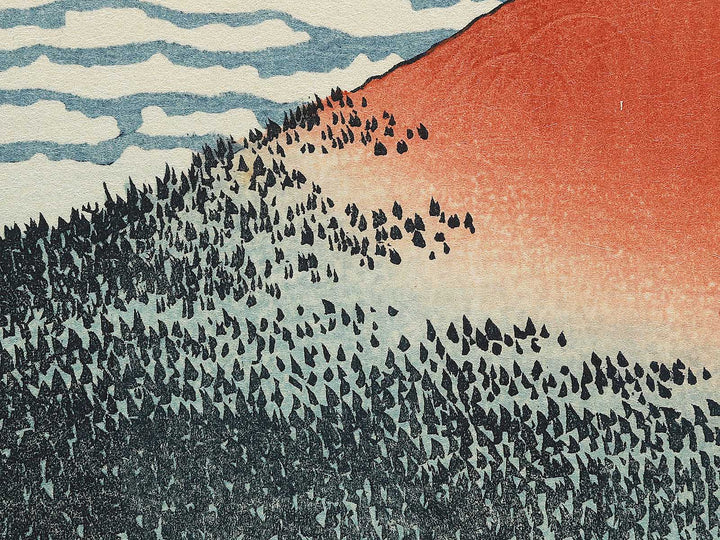 South Wind, Clear Sky from the series Thirty-six Views of Mount Fuji by Katsushika Hokusai, (Small print size) / BJ302-722