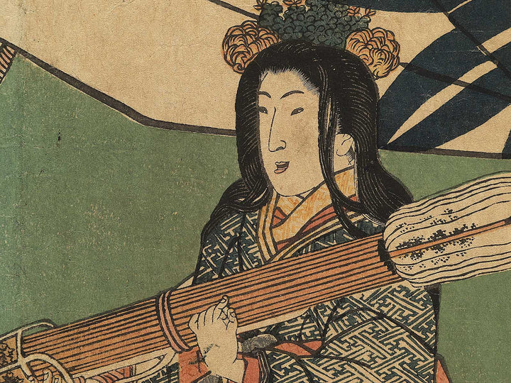 Minamoto Kuro Hogan Yoshitsune shutsuzin no zu by Kochoro Kunisada (Toyokuni III) / BJ345-639