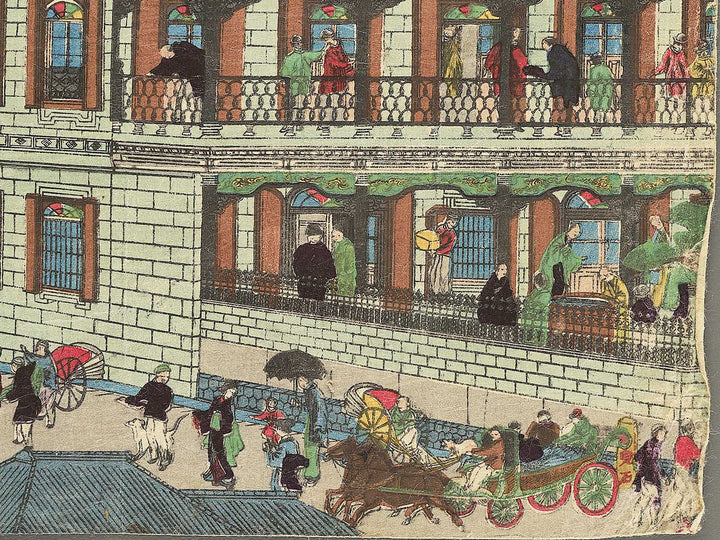 Mitsui Group's Building by Utagawa Kuniteru II (Ichiyosai Kuniteru) / BJ352-814