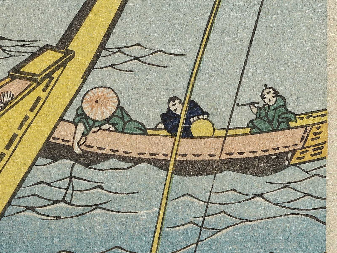 Fishing in the Miyato River from the series Oceans of Wisdom by Katsushika Hokusai, (Small print size) / BJ336-672