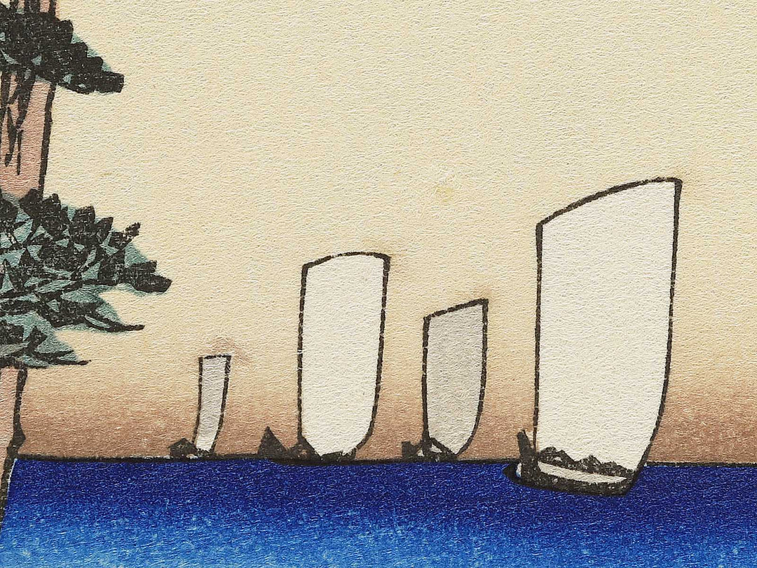 Ottomo kihan from the series Kanazawa hakkei by Utagawa Hiroshige, (Medium print size) / BJ341-817