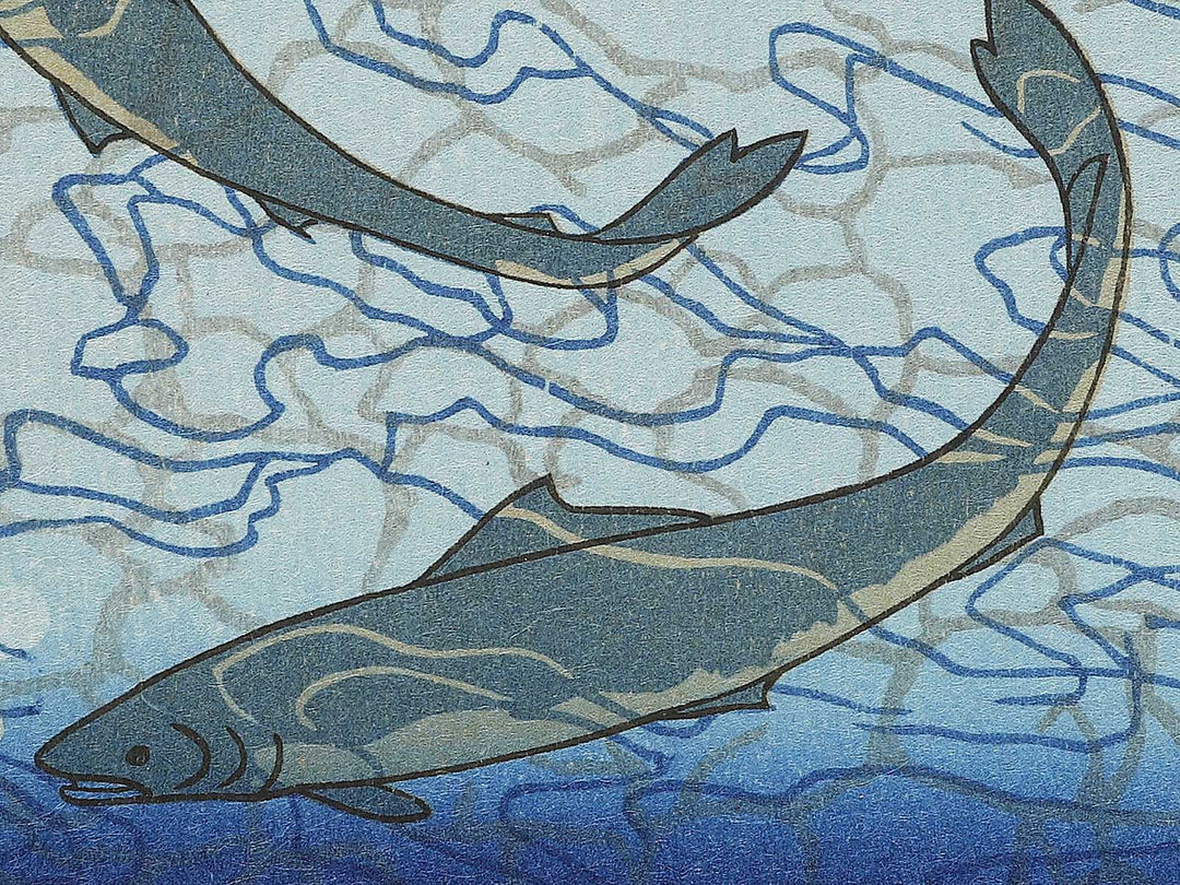 Hagi ni Nobori Ayu by Utagawa Kuniyoshi, (Small print size) / BJ350-294