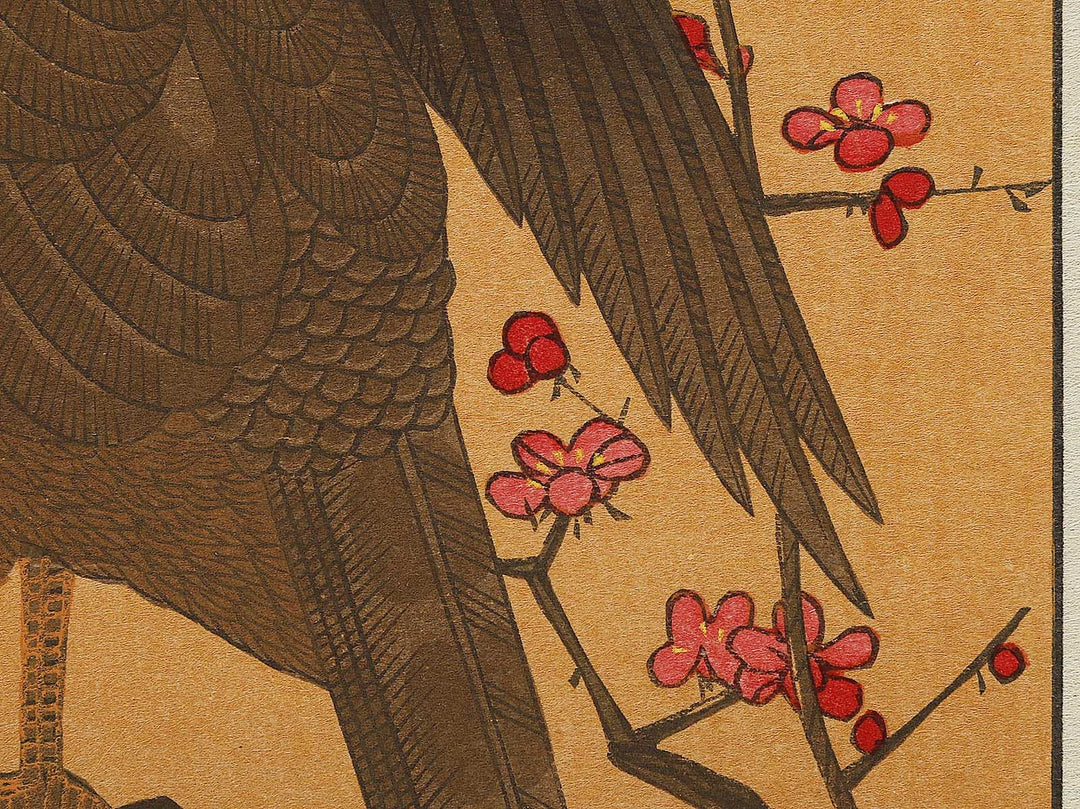 Hawk and Shrike from the series Momotidori kyoka awase by Kitagawa Utamaro, (Large print size) / BJ328-293