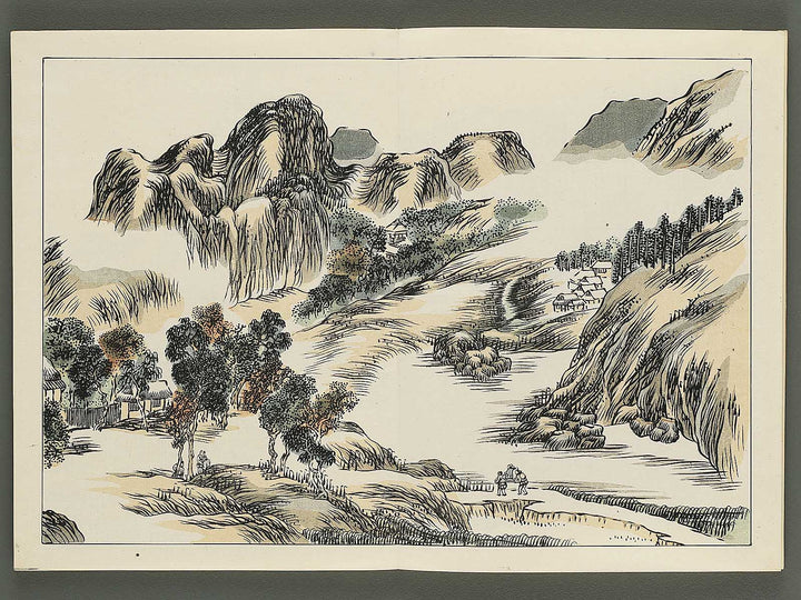 Nihon meiga kagami (Tokugawa jidai bu) by Yosa buson / BJ345-534