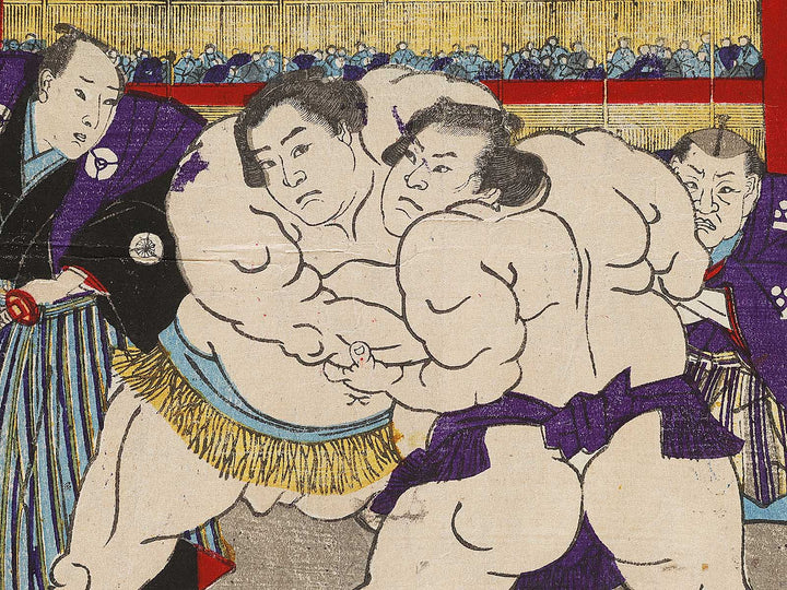 Kanjin ozumo torikumi no zu by Utagawa-school / BJ323-799