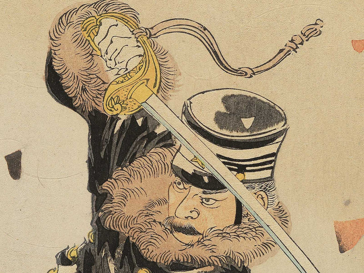 A Scene of the Sino Japanese War, Rear Admiral Odera by Migita Toshihide / BJ344-813