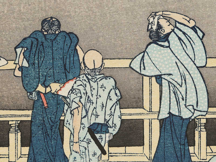 The Sazaido Hall of the Gohyaku Rakanji Temple from the series Thirty-six Views of Mount Fuji by Katsushika Hokusai, (Medium print size) / BJ292-467