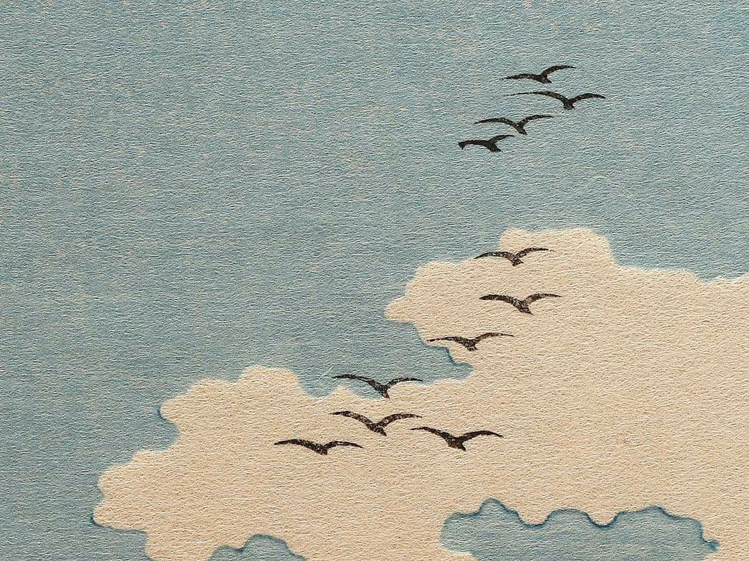 Hietsu no sakai tsuribashi from the series Shokoku meisho kiran by Katsushika Hokusai, (Large print size) / BJ337-491