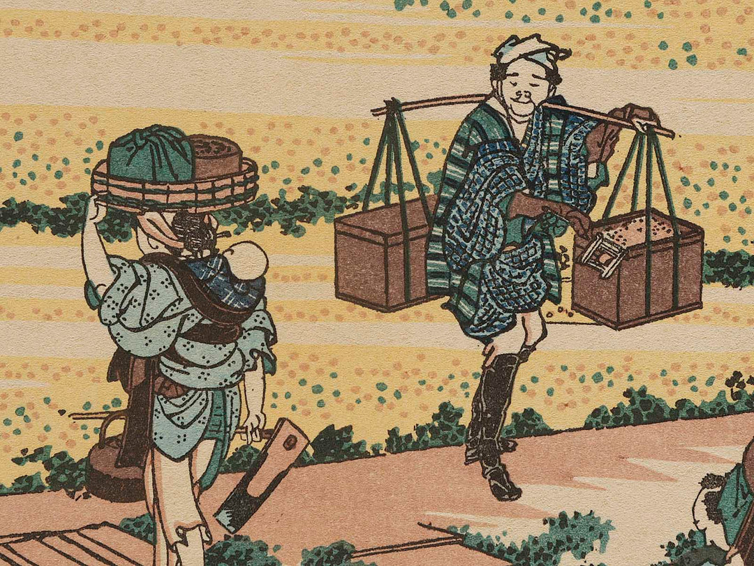 Nakahara in Sagami Province from the series Thirty-six Views of Mount Fuji by Katsushika Hokusai, (Medium print size) / BJ280-826