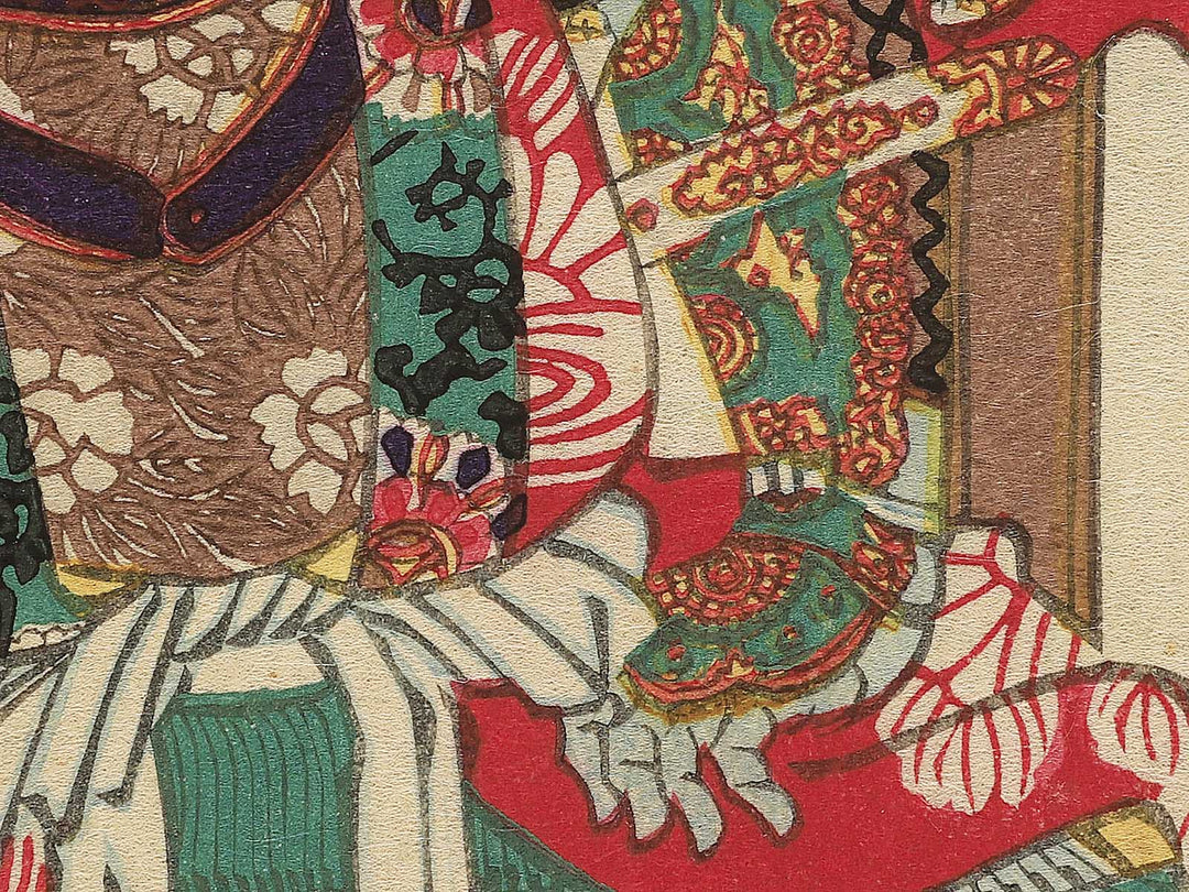 Kusunoki Shichirozaemon Masatomo from the series Heroes of the Great Peace by Ochiai Yoshiiku / BJ353-990