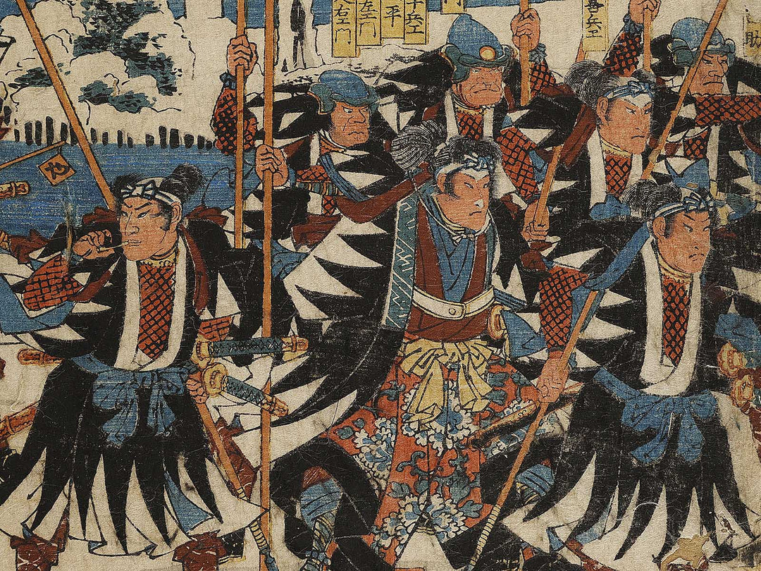 Chushingura youchi no zu by Utagawa Shigenobu (Hiroshige II) / BJ339-570