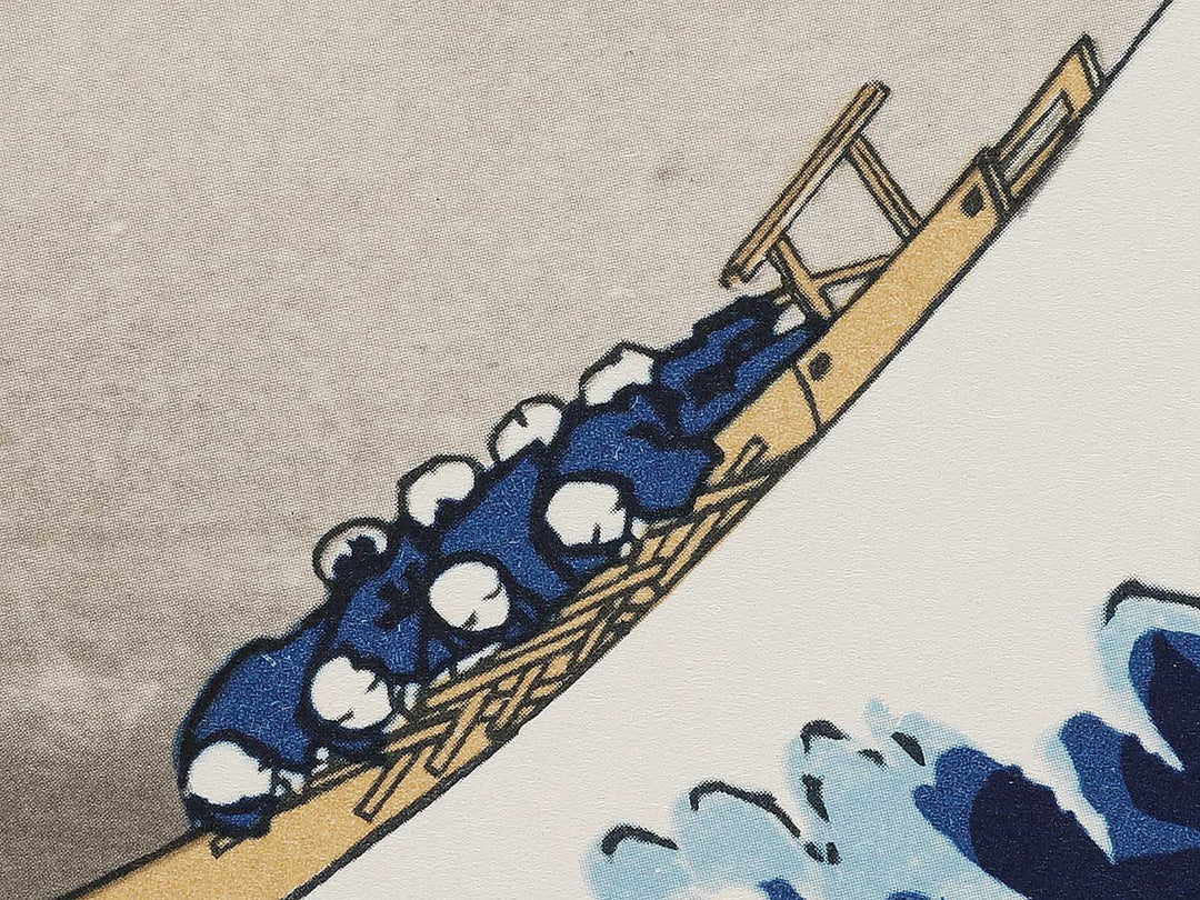 Under the Wave off Kanagawa , also known as The Great Wave off Kanagawa from the series Thirty-six Views of Mount Fuji by Katsushika Hokusai, (Large print size) / BJ310-856