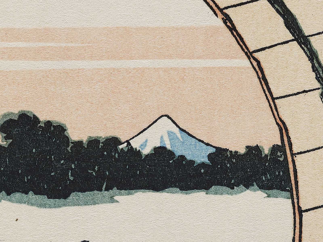 Fujimibara in Owari Province from the series Thirty-six Views of Mount Fuji by Katsushika Hokusai, (Small print size) / BJ311-010