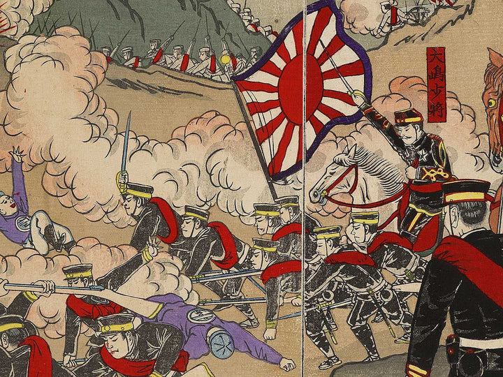 Chuwa yori shingeki Heijo daigekisen Souru yori Heijo made rukujugori by Utagawa Kuniteru / BJ323-673