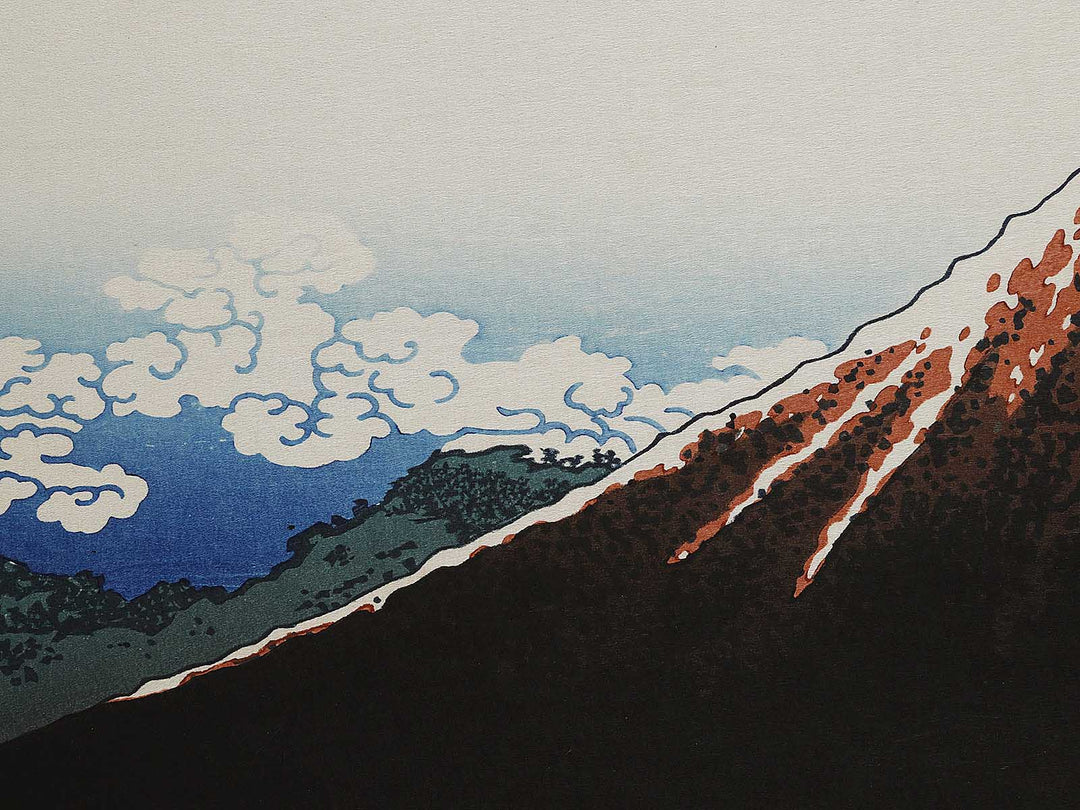 Rainstorm Beneath the Summit from the series Thirty-six Views of Mount Fuji by Katsushika Hokusai, (Large print size) / BJ321-993