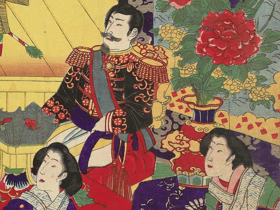 Koyokan butai biraki no zu by Yoshu Chikanobu / BJ347-991