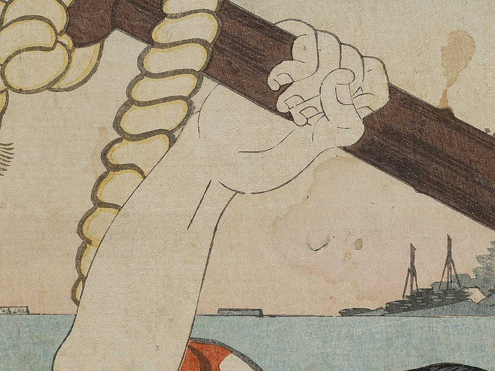 Hoteimaru no Ichiemon from the series Imayo gonin otoko by Toyohara Kunichika / BJ341-649
