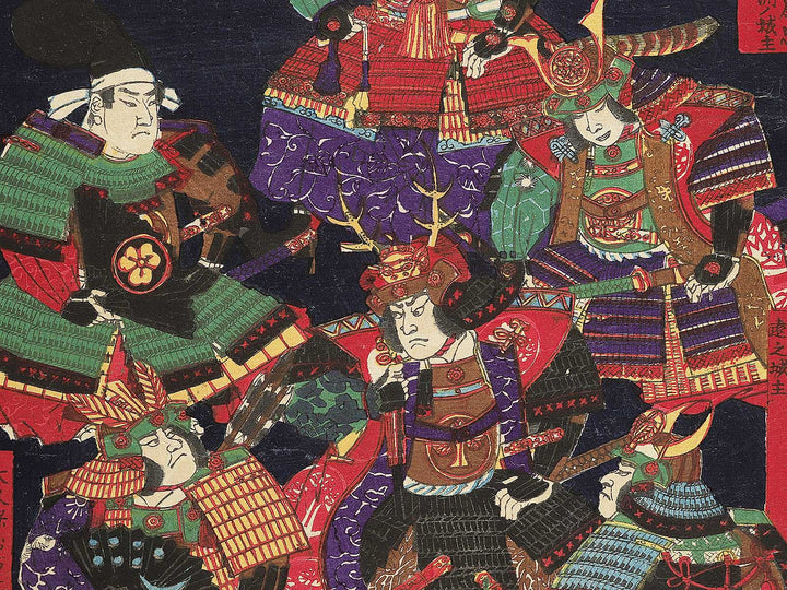 Tokugawake jurokuzenshin shozozu by Utagawa Yoshitora / BJ345-009