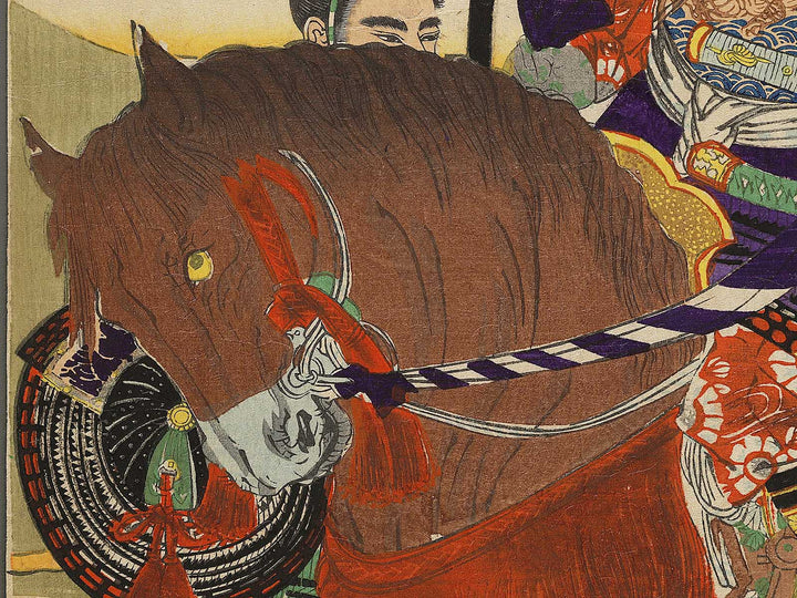 Msashige Masatsura sakuraiyado ni wakare wo tugeru zu by Yosai Nobukazu / BJ337-365