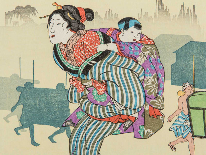 Komagata no asagiri by Utagawa Kuniyoshi, (Small print size) / BJ225-939