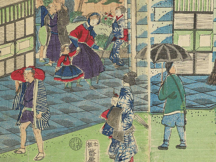 Tokyo Tsukiji Hotelukan by Utagawa HIroshige III / BJ352-807