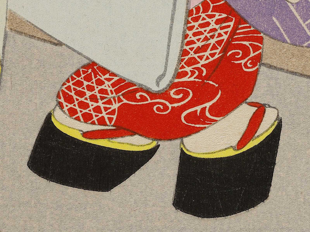 Aki kiyomizudera no koyo from the series Kyoto no shiki no maiko by Hasegawa Sadanobu III / BJ324-639