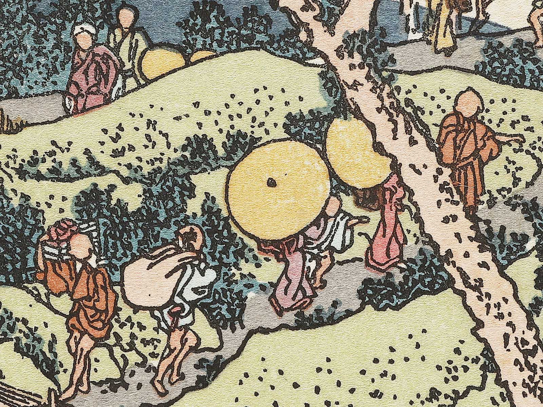 Sumida no fuji from the series One Hundred Views of Mount Fuji by Katsushika Hokusai, (Medium print size) / BJ327-341