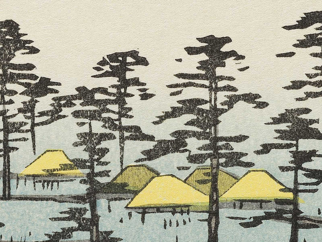 Distant View of Mount Zozu from the series Famous Views of the Sixty-odd Provinces by Utagawa Hiroshige, (Large print size) / BJ334-075