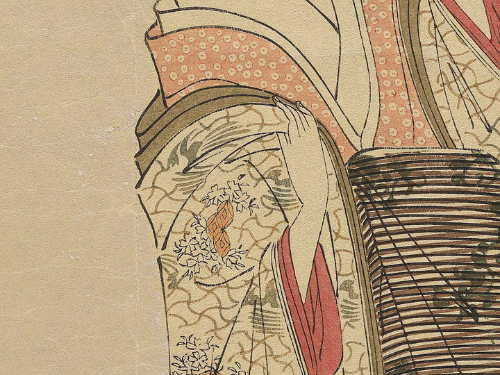 Takigawa of the  giya Brothel: The First Reception Room Appointment of the New Year from the series the series A Comparison of Selected Beauties of the Pleasure Quarters by Chobunsai Eishi, (Large print size) / BJ350-385