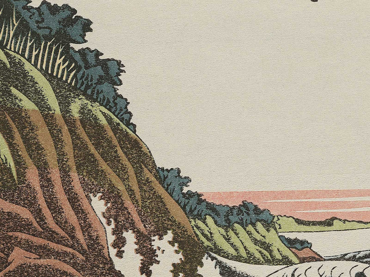 Kanagawaoki honmoku no zu by Katsushika Hokusai, (Medium print size) / BJ342-412