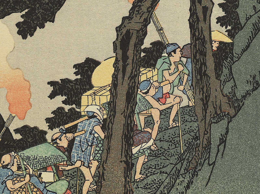 Zuso Hakoneyama yako no zu by Utagawa Hiroshige, (Medium print size) / BJ330-617