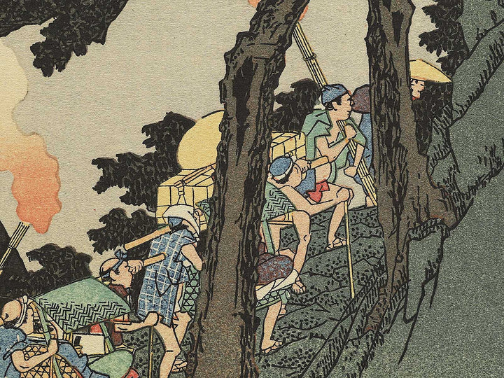 Zuso Hakoneyama yako no zu by Utagawa Hiroshige, (Medium print size) / BJ330-617