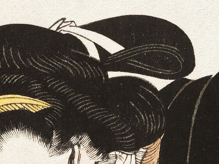 Sanbashi no akiduki  from the series Eight Views of Figures Inside and Outside by Utagawa Hiroshige, (Large print size) / BJ326-256