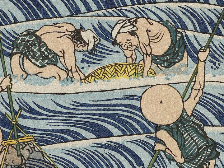 Waiting Nets from the series Oceans of Wisdom by Katsushika Hokusai, (Small print size) / BJ339-724