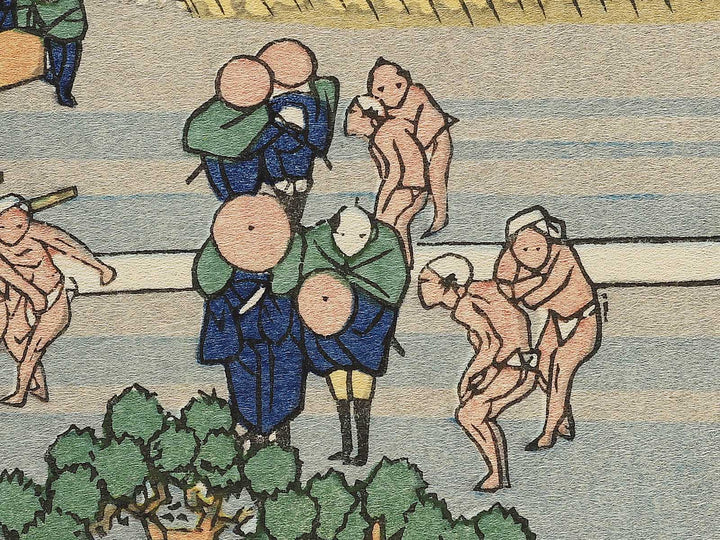 Mount Fuji from Kanaya on the Tokaido Road from the series Thirty-six Views of Mount Fuji by Katsushika Hokusai, (Large print size) / BJ352-121