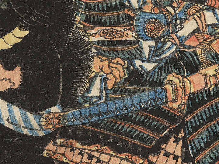 Kajiwara Genta Kagesue from the series Eiyu zoroi by Ipposai Yoshifuji / BJ351-092