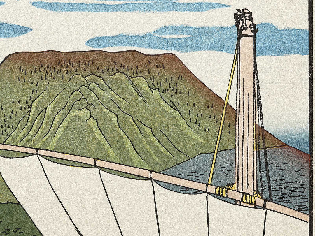 Saijo from the series Famous Views of the Sixty-odd Provinces by Utagawa Hiroshige, (Large print size) / BJ334-047