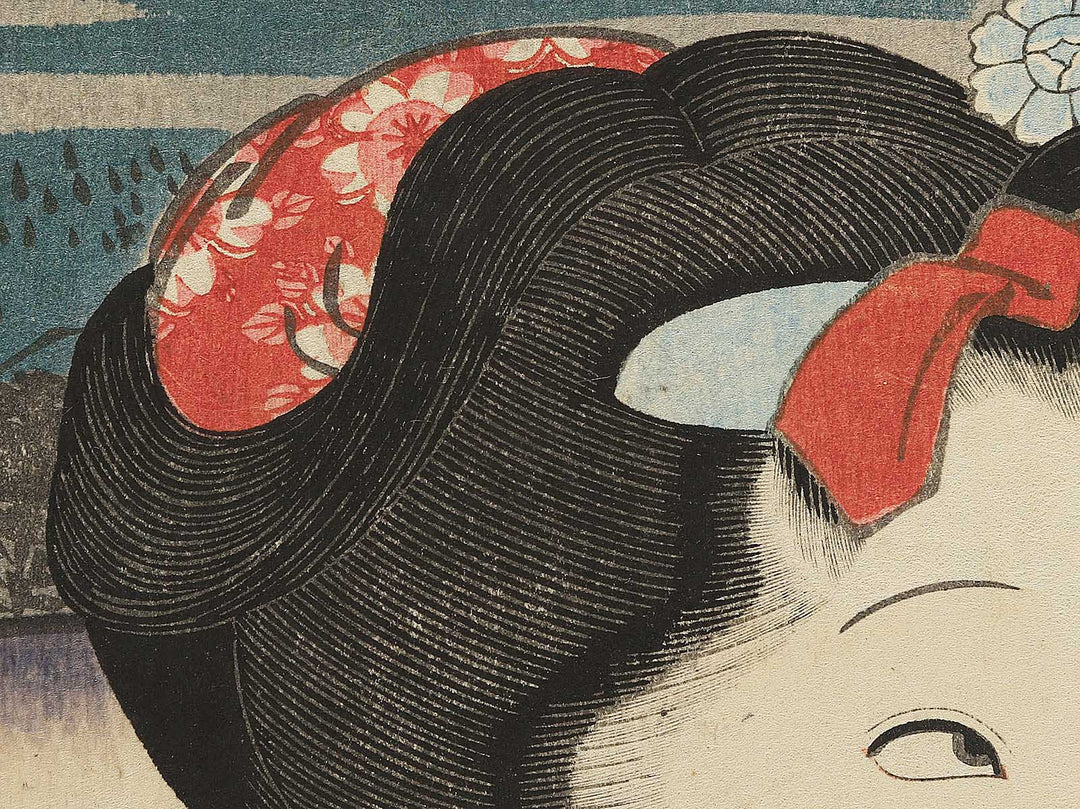 Kofuyu at Futagawa from the series Actors at the Fifty-three Stations of the Tokaido by Utagawa Kunisada(Toyokuni III) / BJ348-530
