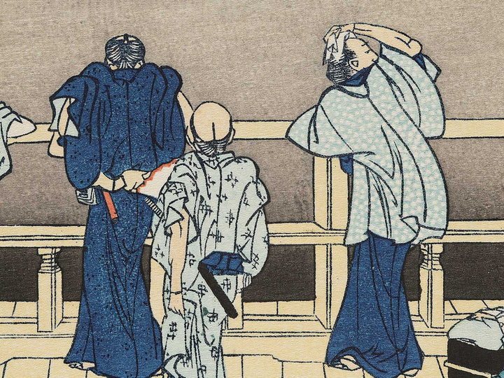 The Sazaido Hall of the Gohyaku Rakanji Temple from the series Thirty-six Views of Mount Fuji by Katsushika Hokusai, (Medium print size) / BJ291-844