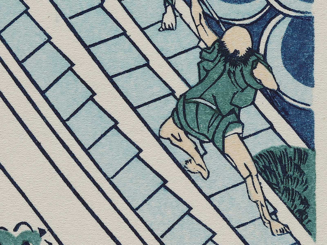 Honganji Temple at Asakusa in Edo from the series Thirty-six Views of Mount Fuji by Katsushika Hokusai, (Medium print size) / BJ302-162