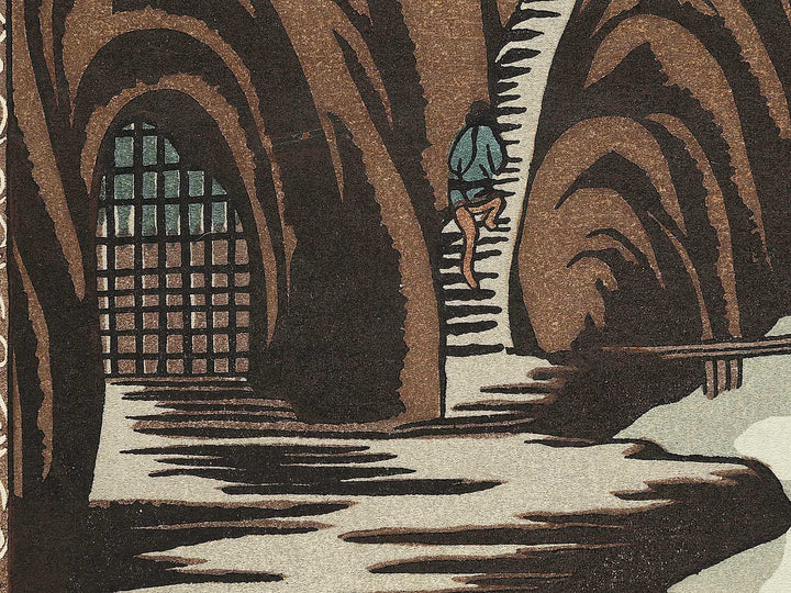 A scenery on the Taki-no-kawa River by Katsushika Hokusai, (Medium print size) / BJ319-508